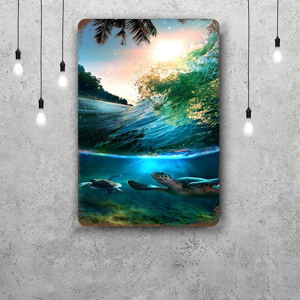 Ocean Decor Vintage Metal Signs Tin Signs Captain Poster Decor for Bar Pub Club Man Cave Wall Decoration