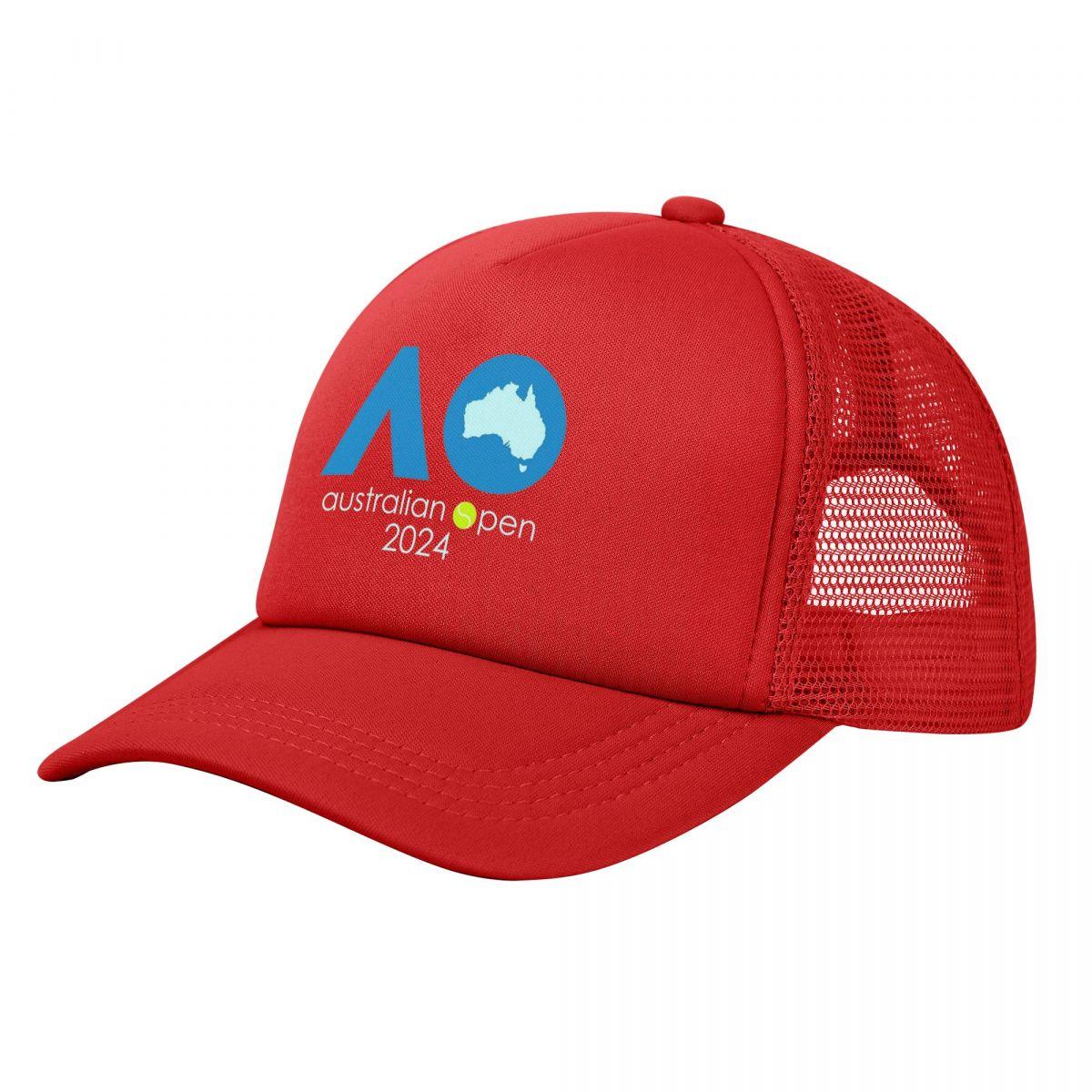 Унисекс Крутые 2024 AO Теннис Australian Open Тракеры Модная Сетчатая Бейсболка Кепки Тракер Дышащие Солнцезащитные Кепки Осень One Size