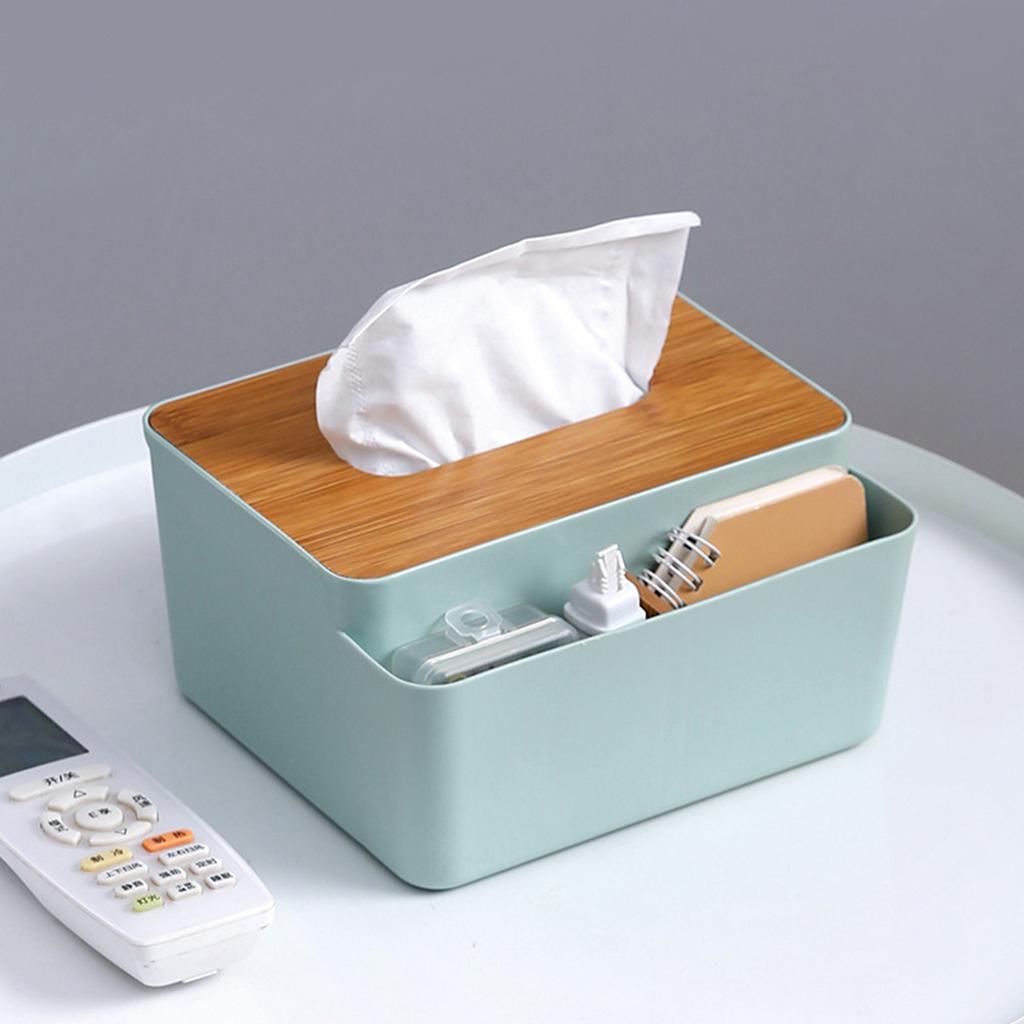 Tissue Box Cover PP Fiberboard Simple Fashionable Facial Paper Dispenser Box for Bedroom Living Room Kitchen