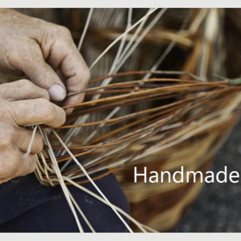 Hand Woven Rattan Hanging Lamp for Ceiling Shop Bar Grass Pendant Lights Living Room Chandelier Loft Room Decor Lustre LED