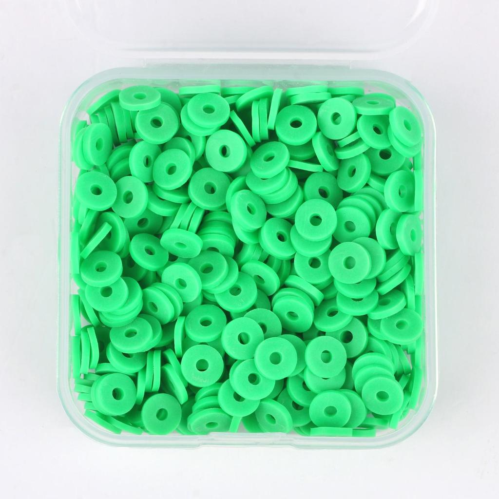500pcs 6mm Clay Beads Slice Polymer Clay Spacer Beads Chip Disk Round Heishi Beads For Jewelry Making DIY Handmade Accessories