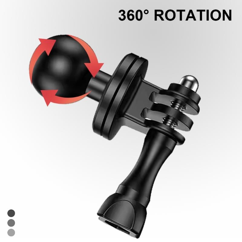 Secure Motorcycle Camera Clamp, Aluminum Quick Release Handlebar Mount for 12/11 /X4 Outdoor Action Shooting