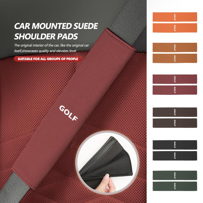 Suede Car Seat Belt Shoulder Protection Pad Auto Universal For 2eyui- VW Tiguan MK1 mk2 2016 2017 2018 2019 2020 2021 hglw5