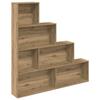 VidaXL Bookcase Artisan Oak 157x24x160 Cm Engineered Wood, Bookcase, Book Furniture, Storage Cabinet, 855889