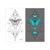 1Sheet Fashion Waterproof Blue Luminous Tattoo Sticker Star Feather Tattoo Sticker Body Art Removable Temporary Tattoos