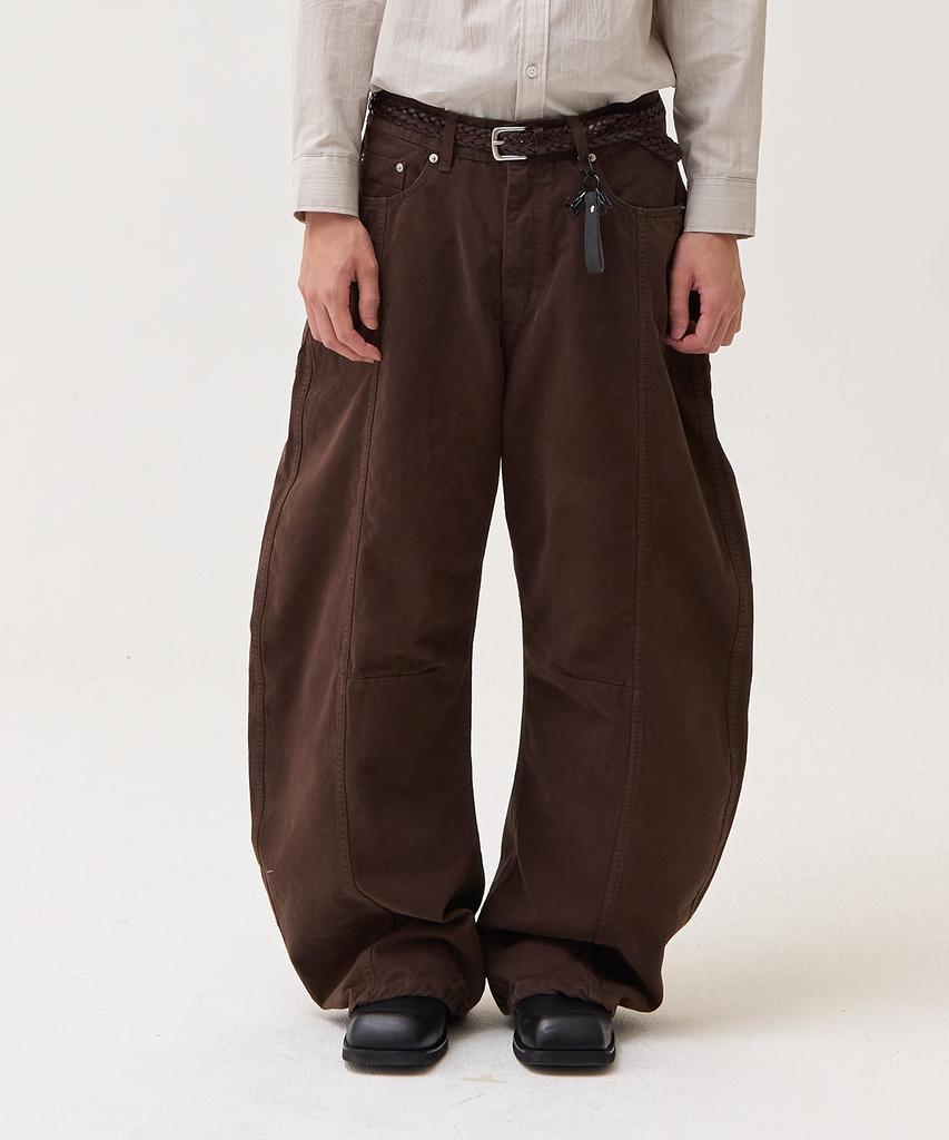 Akesi Denzel Summit Curved Cotton Pants_Brown