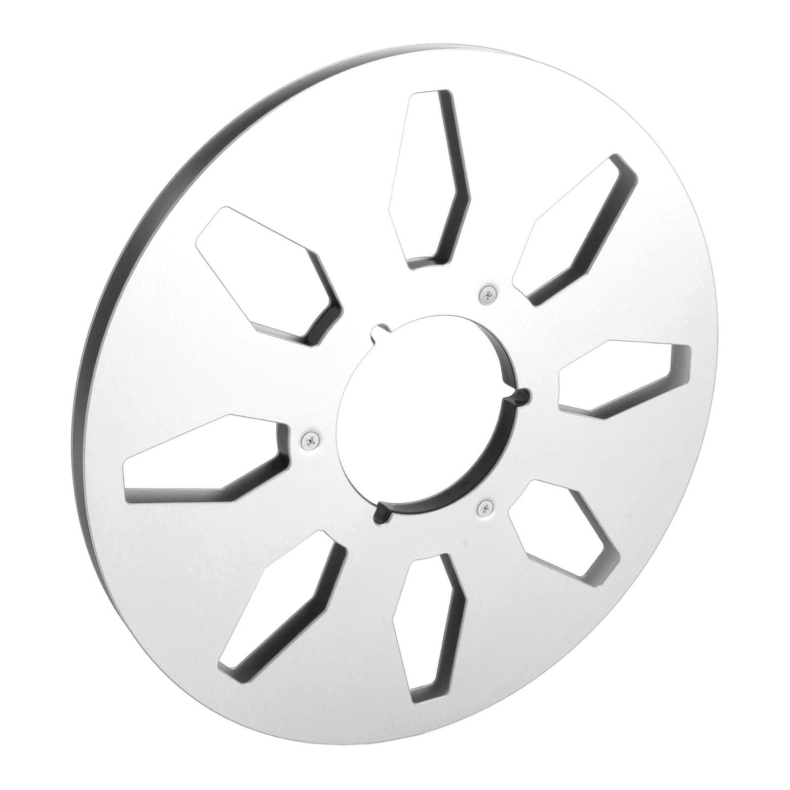 

14 10,5-дюймовая пустая катушка с лентой, профессиональная, 8 отверстий, ветрозащитная, металлическая приемная катушка для NAB серебряный