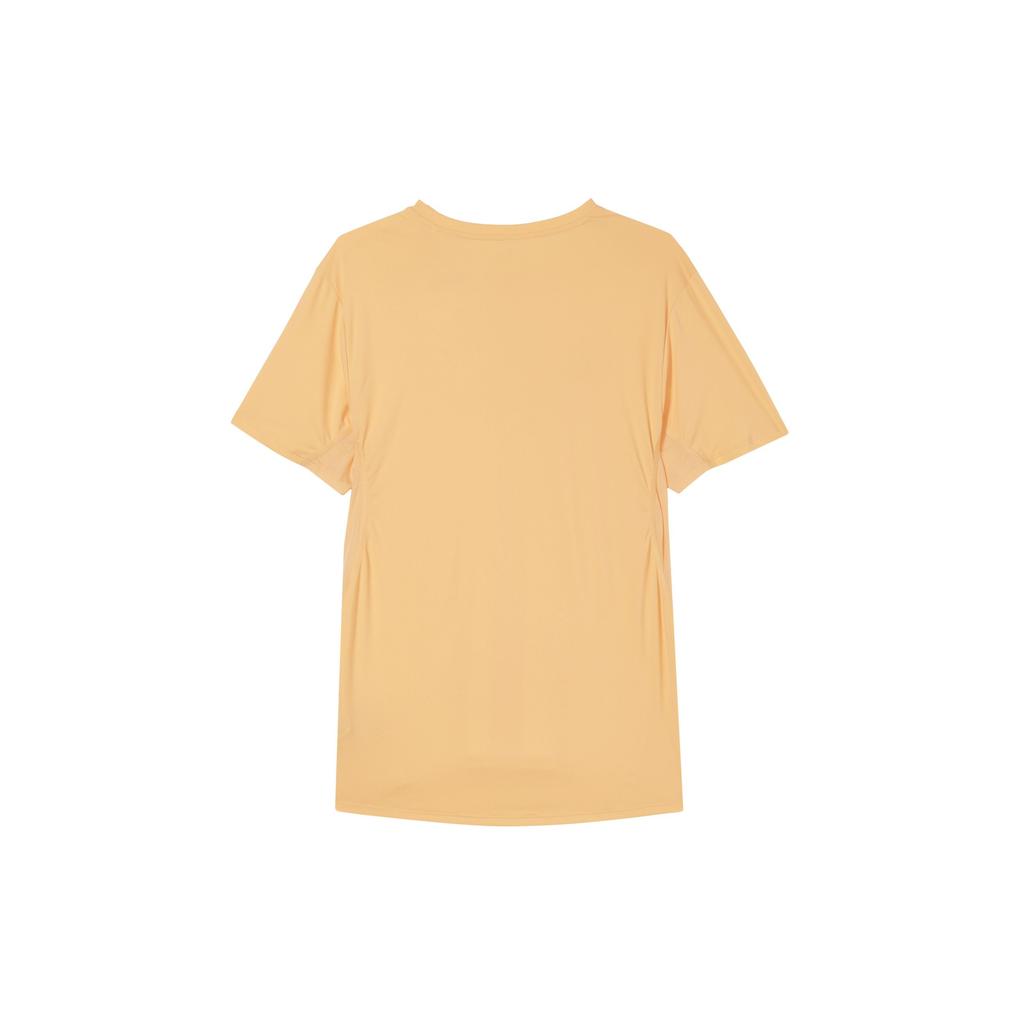 adidas Slim Fit Comfortable Round Neck Short Sleeve T-Shirt With Solid Color Print Logo Men Tops Light-Yellow IR7126