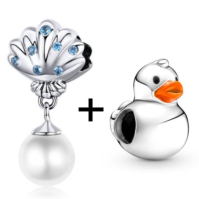 2 teile/los Schildkröte Octopus Vogel Charme Perlen Anhänger Passt Original Diy Armbänder Halsketten Für Frauen Männer Schmuck Geschenk Sonderangebot