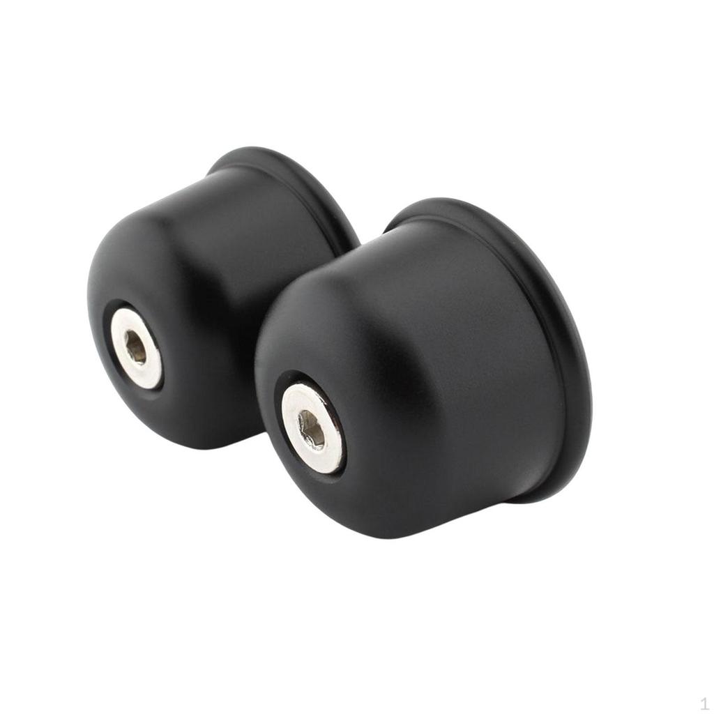 2 Pieces Aluminum Alloy Handle Bar Caps Durable Rustproof Handlebar End Plugs for Street Scrambler