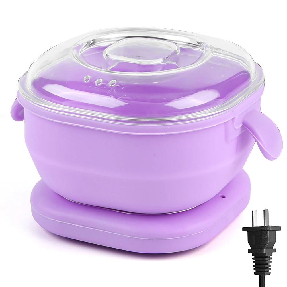 400ml Foldable Wax Warmer for Hair Removal Portable Silicone Wax Heater SPA Body Epilator Paraffin Waxing Melt Pot Machine