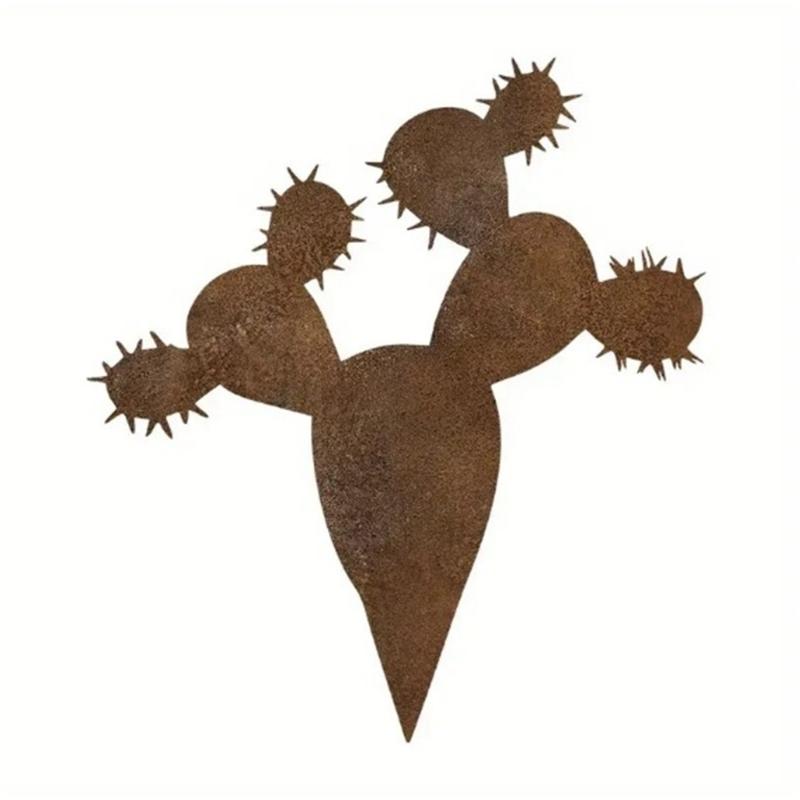 

Погодоустойчивая кованая железная скульптура кактуса ручной работы, подходящая для патио, ландшафтного дизайна, украшения двора. 1