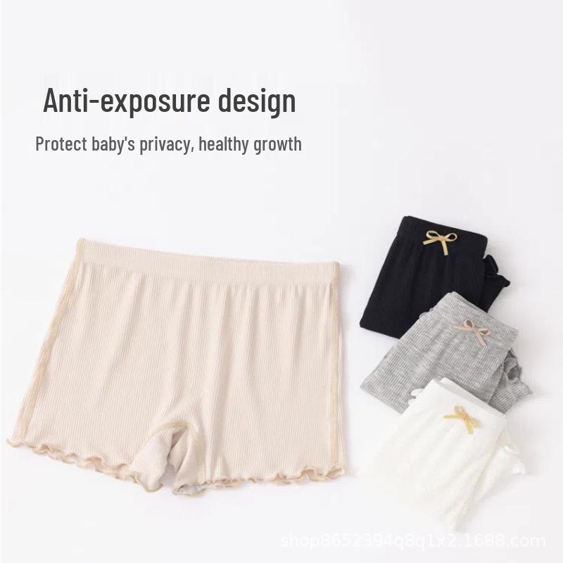Girls Modal Summer Safety Shorts: Thin, Two-in-One Base Layer, No Wedgie 170 cm (80-100 jin) розовый