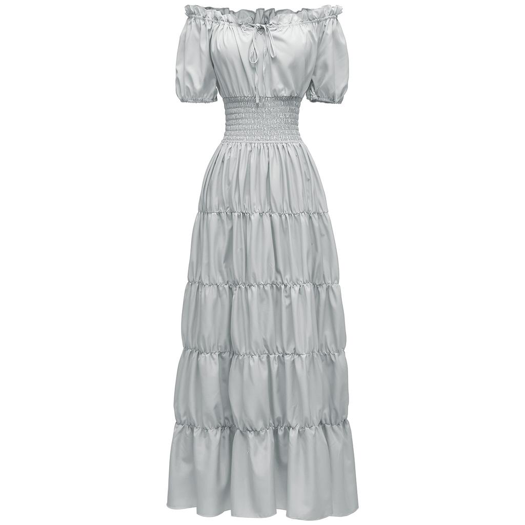 Medieval Renaissance Ladies One-piece Long Skirt Stage Costume Halloween COS Cosplay Retro Costume