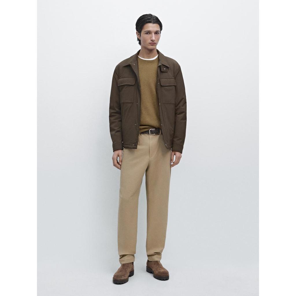 Masimodutti Cotton Blend Jogger Fit Pants