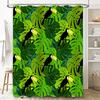 Exotic Bird Leaf Shower Curtain Modern Bathroom Decor for Home Living Room or Hotel