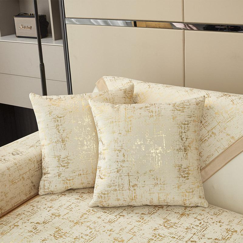 Light Luxury Simple Sofa Cushion, Universal Fabric For All Seasons, Non-Slip Modern Solid Wood High-End Luxury Cover Towel, Seat Cushion