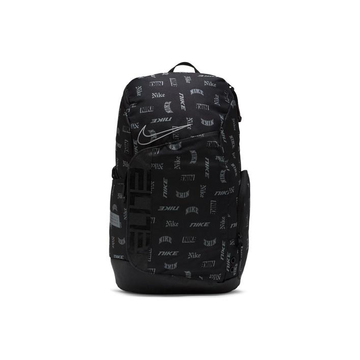 Nike Hoops Elite Basketball Logo Print Air Cushion Student Fabric Backpack Unisex Backpack Black CU8347-011 Black
