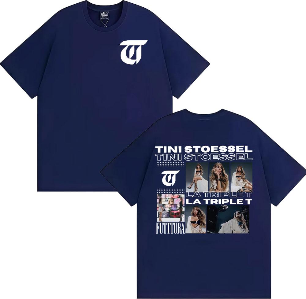 TINI STOESSEL La Triple T Futtura 2025 Tour T Shirts Unisex Women Clothing Fashion Aesthetic Tshirts Casual Comfort Cotton Tshirt