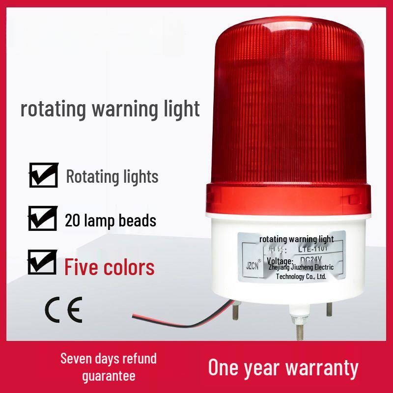 LTE-1101J LED Rotating Strobe Light with Alarm, 220/12V