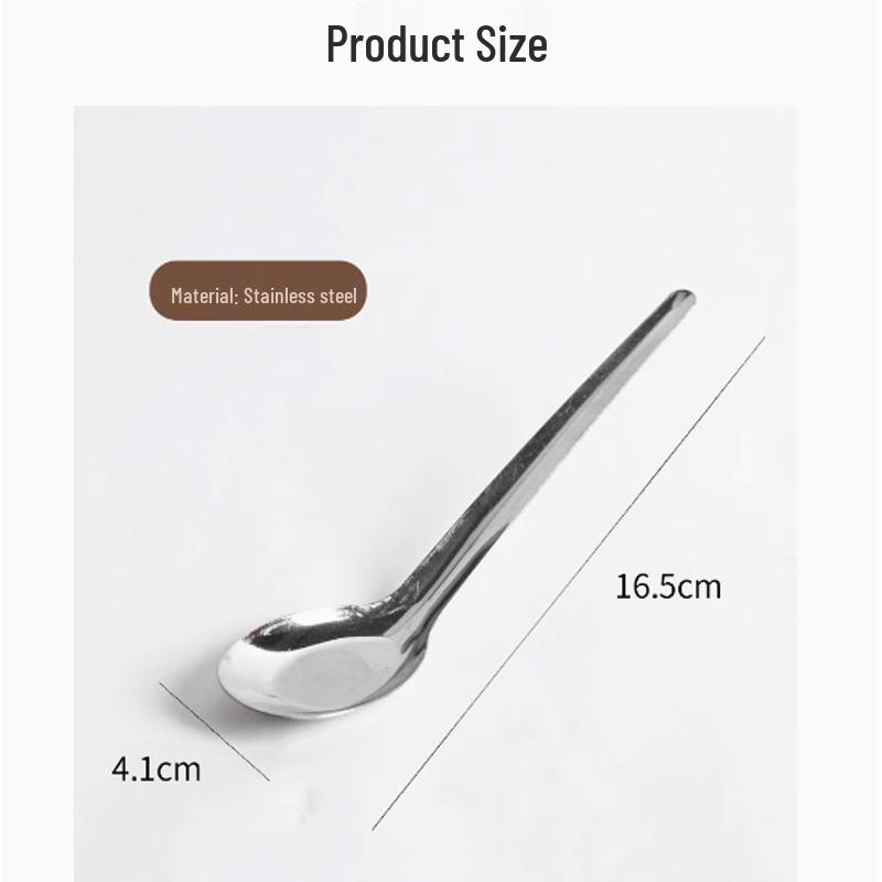 LIJIA KITCHENWARE Thickened Stainless Steel Soup Spoon Set