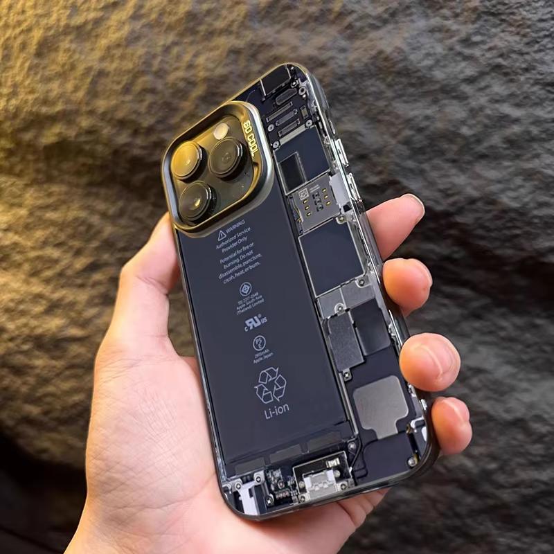 Cyber-Leiterplatten-Handyhülle Für iPhone 16 15 14 13 12 11 Pro Max XS X XR 7 8 Plus Mini SE 2020 2022 Stoßfest Funda