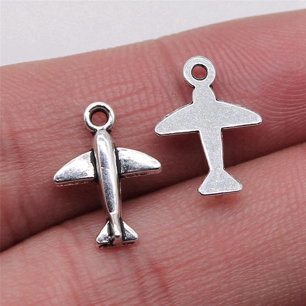 Charms Airplane Ship Pendants Minimalist Jewelry Components QC001