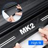 Luminous Welcome Tape Car Door Sill Scuff Plate Protective Decals For Volkswagen VW GOLF MK2 Badge Rear Trunk Bumper Guard Strip