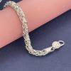 Fashion Jewelry  Sterling  Bracelet 6MM20CM Suitable for Women Fashion Wedding Party Gift Jewelry
