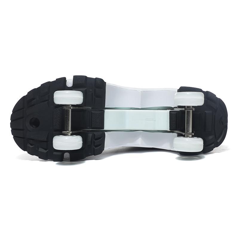 Runaway Shoes Four-wheel Student Children's Roller Skates Boys and Girls Removable Sneakers with Wheels