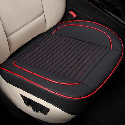 Leather Universal Car Seat Cushion, Breathable and Full Surround Design for All Seasons.