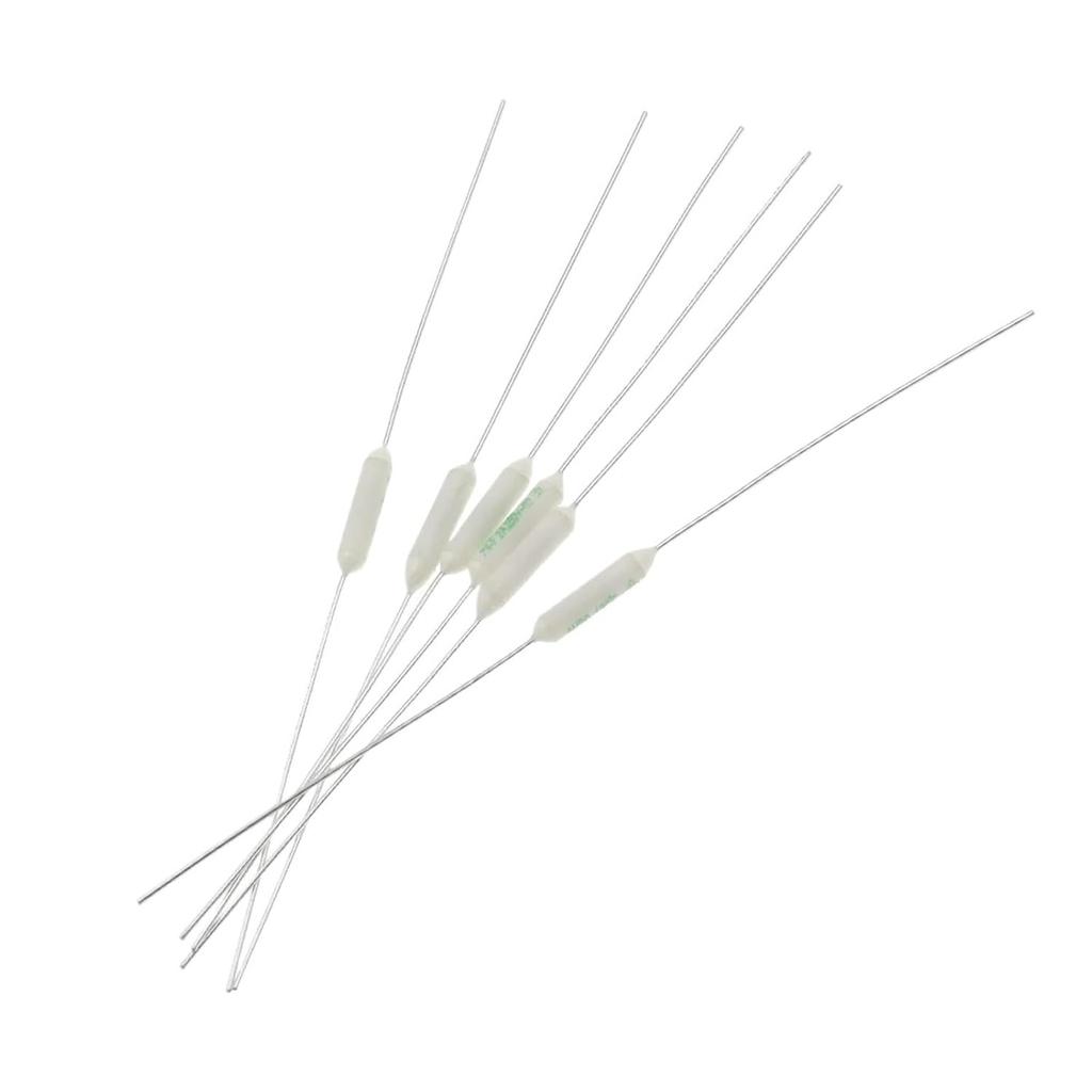 10PCS 1A 2A 3A 5A 250V Thermal Fuse Jet RF AUPO Resistance Thermal Fuse 84/102/115/125/135/145/150 Degrees (Color : 10PCS, Size : 1A_115C)