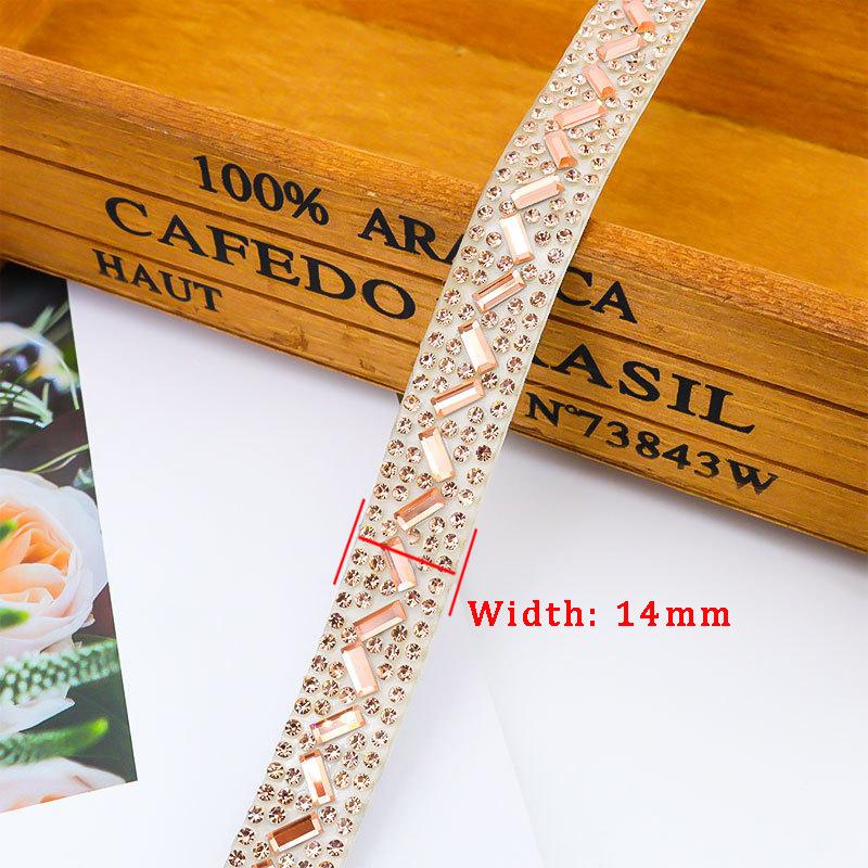 10pcs Rhinestone Ribbons Roll Diamond Sparkling Banding Party Gift Trim Decoration DIY Crafts Self-Adhesive Rhinestone Sticker