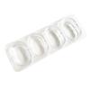 Curtain 12pcs Shower Ring Curtain Hook Hanger Bath Drape Loop Clip Clear Glide