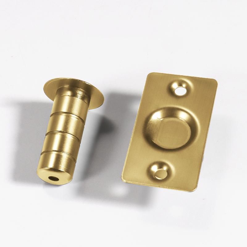 

KAK Brass Door Stops Heavy Duty Door Holder Magnetic Invisible Door Stopper Catch Hidden Stainless Steel Door Stop Hardware золотий