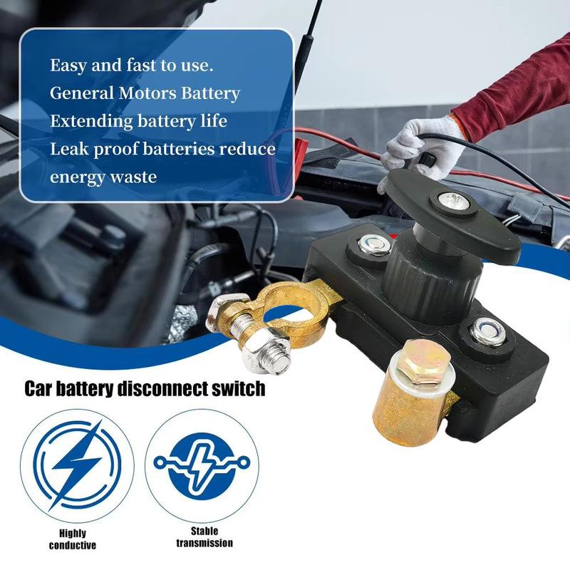 12V/24V Car Battery Isolator Cut Off Switch Truck Anti-Leakage Power Shut Off Disconnect Automatic Circuit Breaker Auto Parts