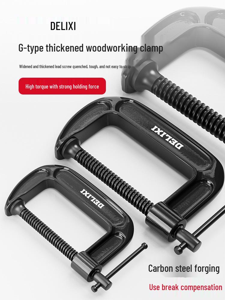 Delixi Heavy-Duty G-Type Quick Fix Woodworking Clamp