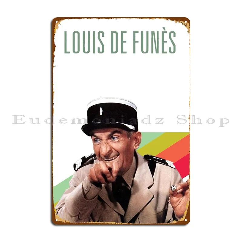Louis De Funes Grimace Metal Sign Wall Decor Pub Wall Decor Cinema Customized Tin Sign Poster 20x30cm