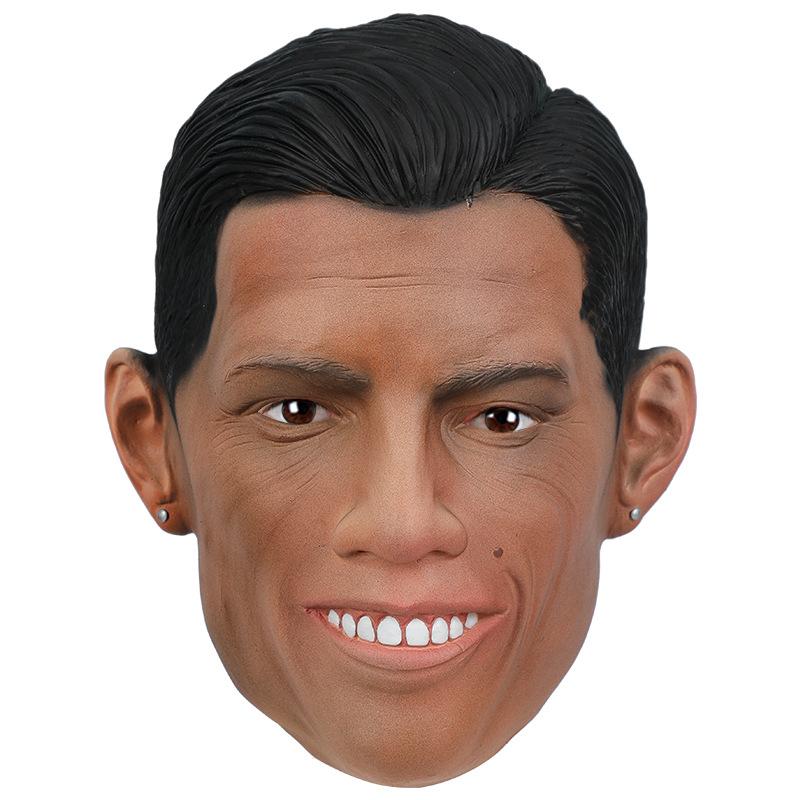 

Halloween Party Costume Cosplay Simulation Character Messi C Mbappe Latex Mask 40921
