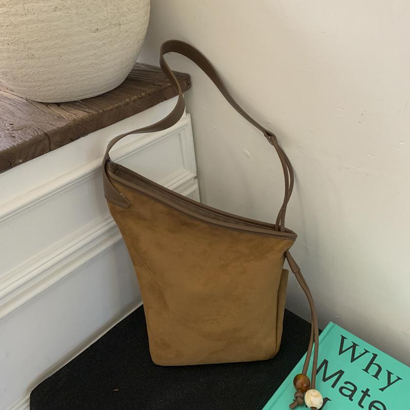 

Матовая коровья кожа леопардовый принт сумка-ведро женская нишевая сумка под мышку в иностранном стиле высокой ценности замшевая сумка-мессенджер маленькая сумка-тоут коричневый