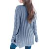 GMXIA Damen Vintage Casual Solid Color Print Herbst Winter Langarm V-Ausschnitt Jacken & Mäntel