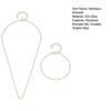 Necklace Bracelet Set, Alloy Plating Wear-Resistant Oxidation-Resistant Jewelry, Adjustable Chain Minimalist Love Pendant Jewelry
