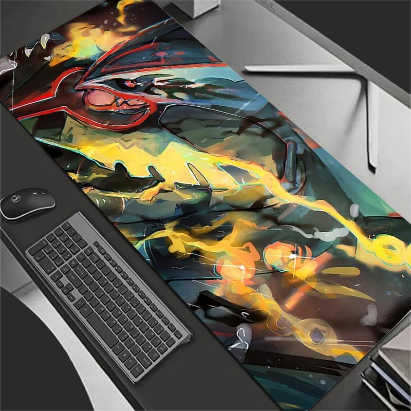 Mouse Pad Large XXL PC Desk Mat Gamer Office Carpet Keyboard Table Gaming Accessories PPokemons Rayquaza Mousepad