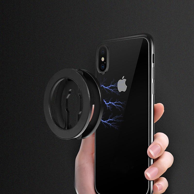 Dual-Sided Magnetic Phone Stand for Gym and Desktop Use