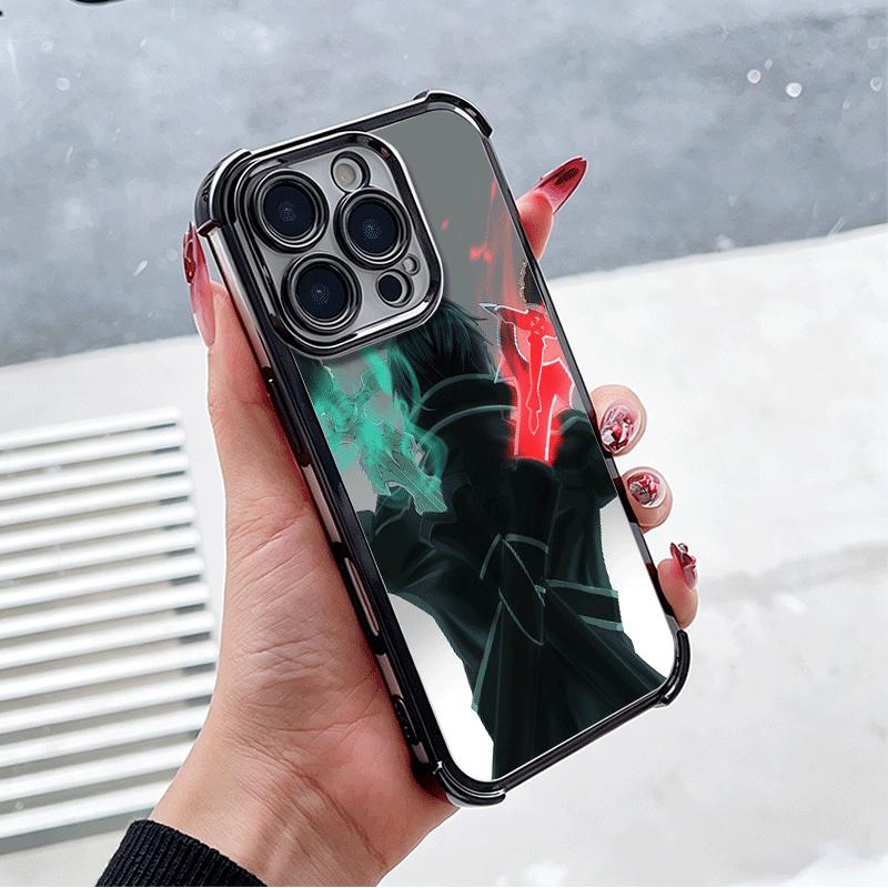 Sword Art Online Kirito Plating Phone Case For Xiaomi Poco X5 X6 X7 X8 Pro Max F8 Ultra F7 M8 M7 M5S Redmi 15C 15 14C 13C 13 X3