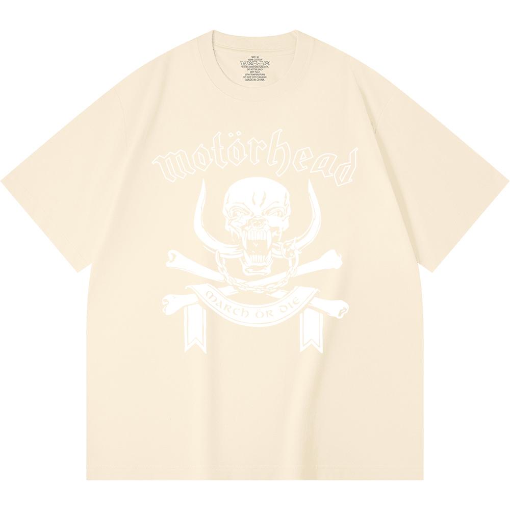 230 Gsm 100% Cotton Heavy Metal T-Shirt Rock Band Popular Music Print Unisex Heavy Cotton T Shirt