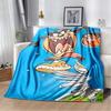 Fun Cartoon Tasmanian Devil Warm and Cozy Flannel Blanket—Ideal for Bedrooms, Sofas, Beds, Seats, Picnics, and Travel