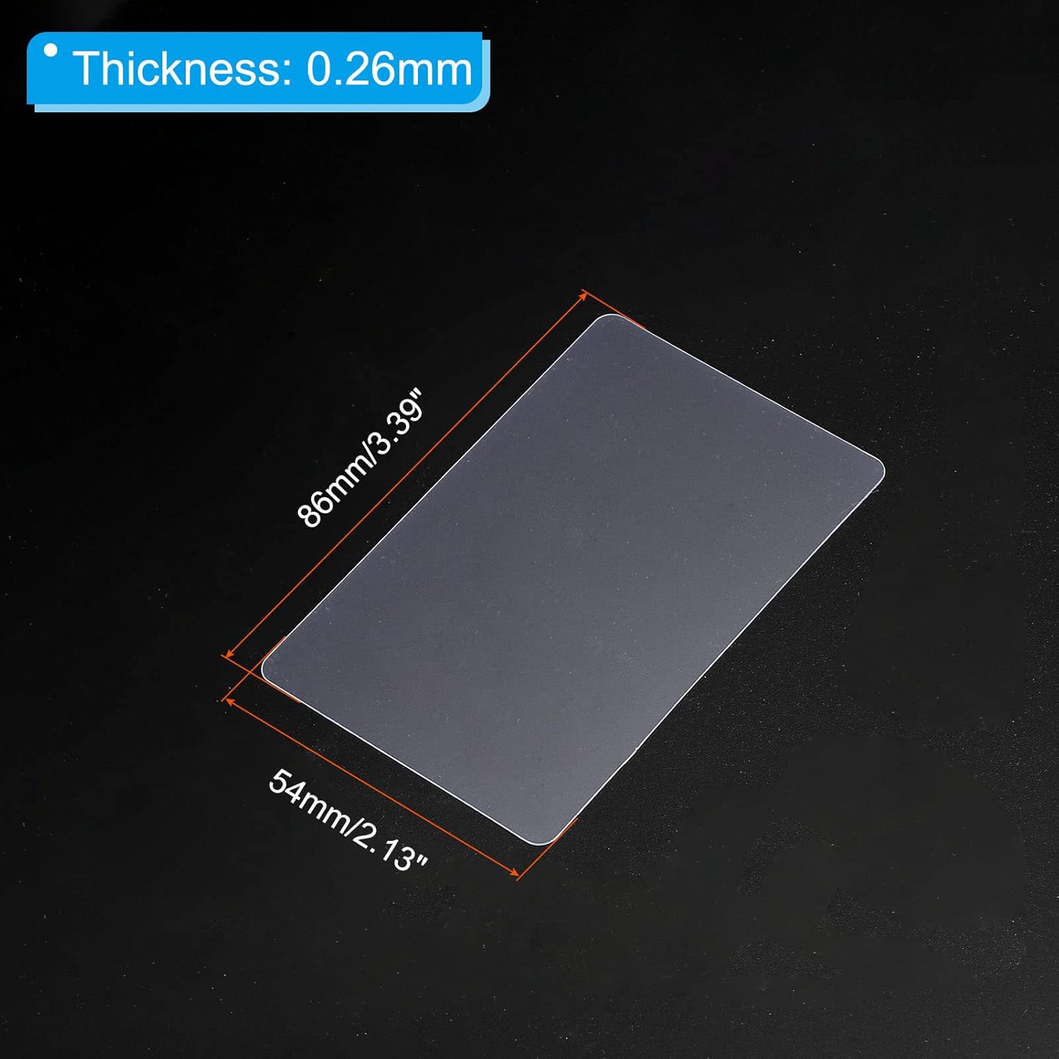 PATIKIL Plastic Opening Card 10pcs 0.26mm Ultra Thin Flexible Pry Opening Tool for LCD Screen Mobile Phone Repair