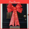 Large Illuminated Christmas Bow Decorative Wall Hanging Led Accent For Holiday Cheer