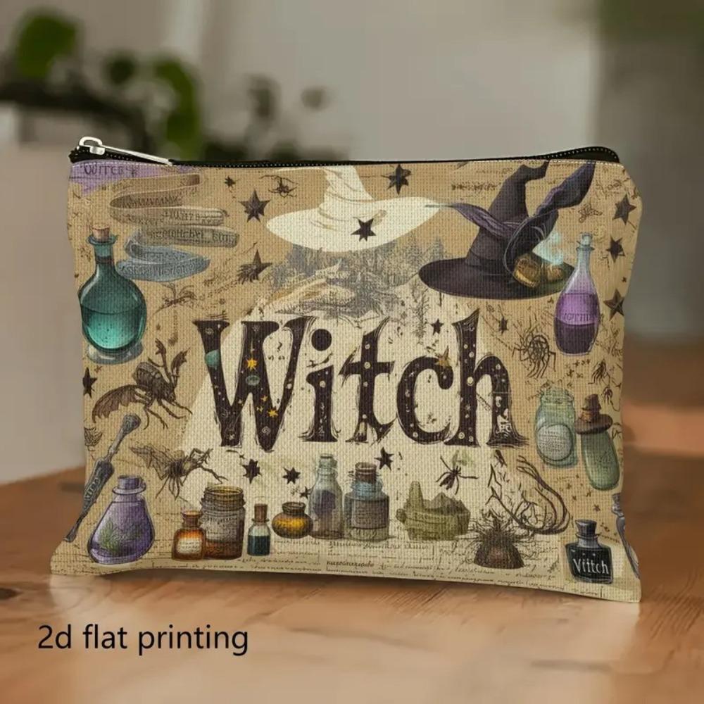 

New Trendy Zipper Pouch Simple Modern Nature Moon Phase Cosmetic Bag Durable Boho Tarot Pouch Travel